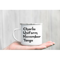 TAZA DE LATA METÁLICA