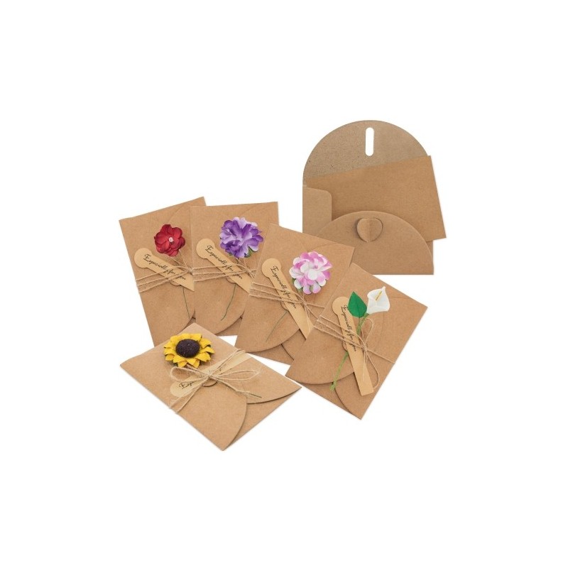 TARJETAS VINTAGE FLORES SECAS (PACK DE 10) TARJETAS VINTAGE FLORES SECAS (PACK DE 10)