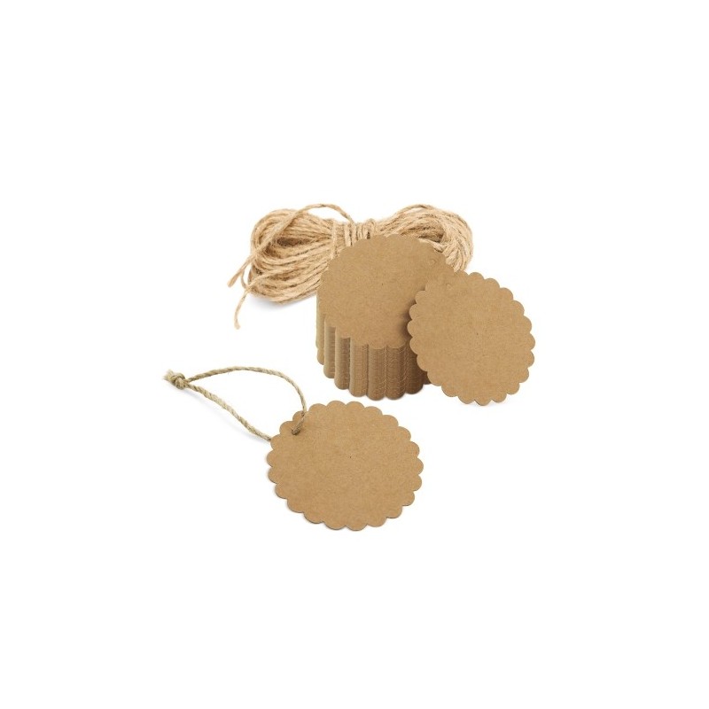 ETIQUETA KRAFT FESTONEADA "BETSY" (1 PACK 100 UD) ETIQUETA KRAFT FESTONEADA "BETSY" (1 PACK 100 UD)