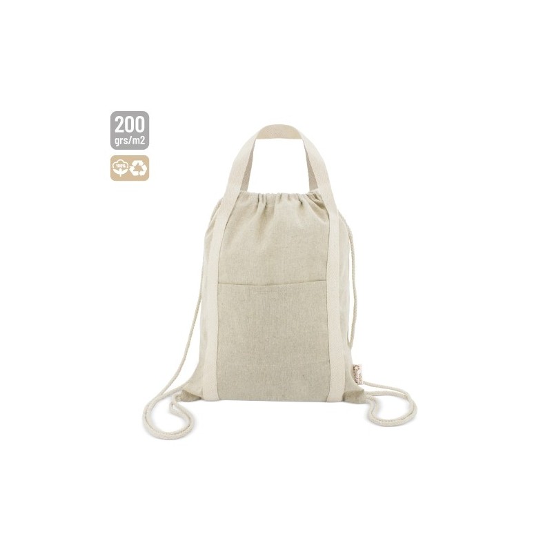 BOLSA MOCHILA DE ALGODÓN RECICLADO "YALA"