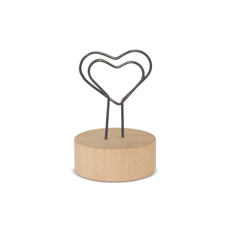 MEMO CLIP CON BASE DE MADERA "LOVE U" MEMO CLIP CON BASE DE MADERA "LOVE U"