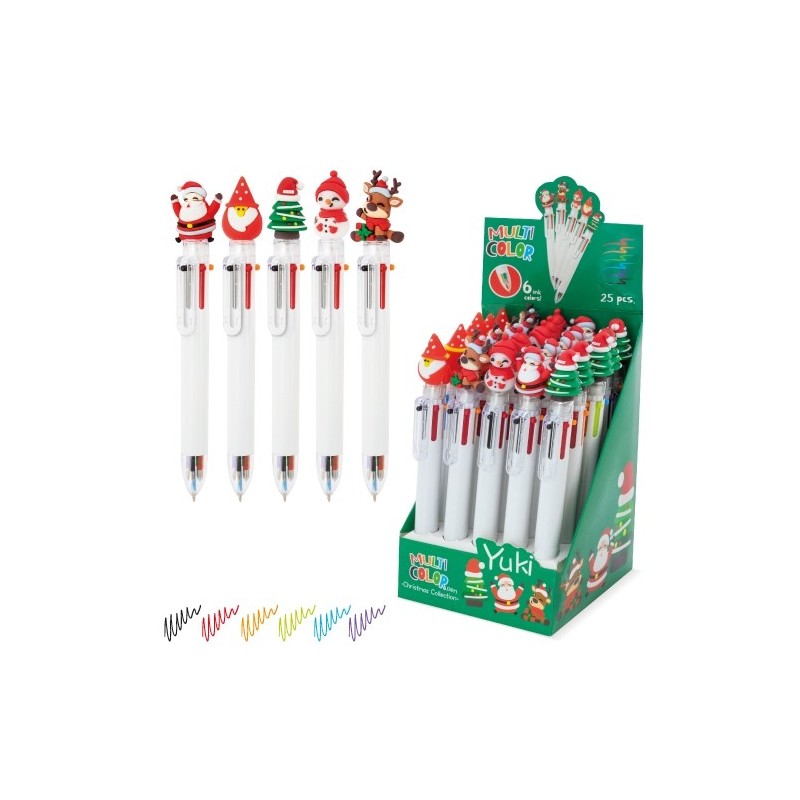SET NAVIDEÑO BOLIGRAFOS MULTICOLOR "YUKI" SET NAVIDEÑO BOLIGRAFOS MULTICOLOR "YUKI"