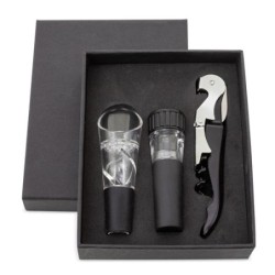 SET DE VINO 3 PCS "MERLOT"
