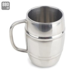 JARRA ACERO INOXIDABLE DOBLE CAPA 880ML "OSBY"
