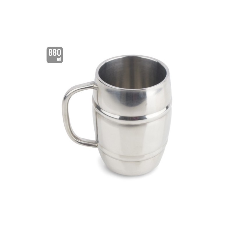 JARRA ACERO INOXIDABLE DOBLE CAPA 880ML "OSBY" JARRA ACERO INOXIDABLE DOBLE CAPA 880ML "OSBY"