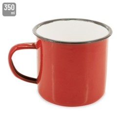 MUG ESMALTADA "RETRO" - Taza metálica vintage 350ml