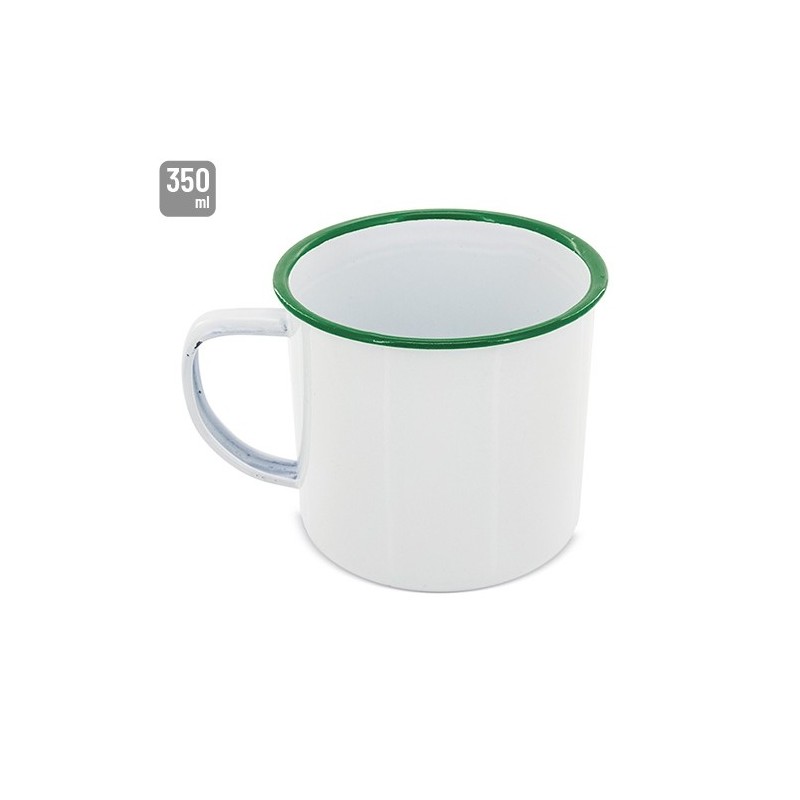 MUG METÁLICA ESMALTADA “RETRO” REBORDE