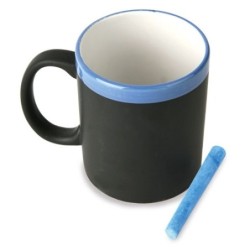 MUG DE CERAMICA PIZARRA "TIZAL" - MUG CON TIZA Y CAPACIDAD 320 ML