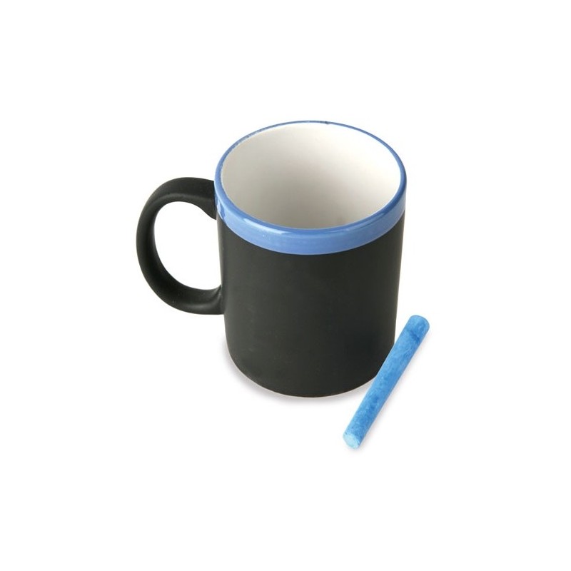 MUG DE CERAMICA PIZARRA "TIZAL" - MUG CON TIZA Y CAPACIDAD 320 ML
