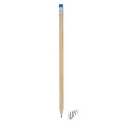 LÁPIZ MADERA CON GOMA COLOR AZUL