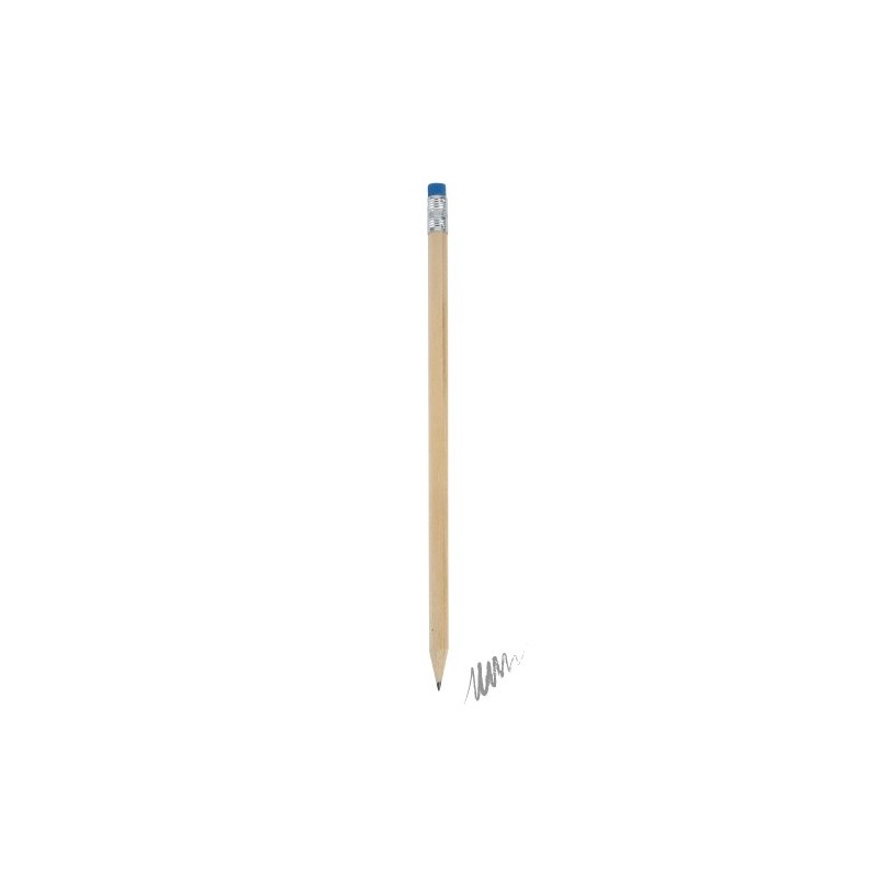 LÁPIZ MADERA CON GOMA COLOR AZUL LÁPIZ MADERA CON GOMA COLOR AZUL