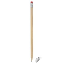 LÁPIZ MADERA CON GOMA COLOR ROJO "MARNY"