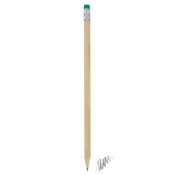 LÁPIZ MADERA CON GOMA COLOR VERDE "MARNY"