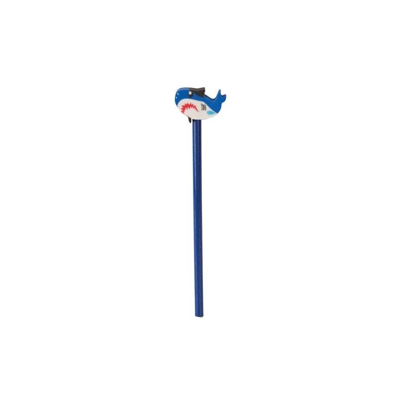 LAPIZ MADERA TIBURON AZUL LAPIZ MADERA TIBURON AZUL