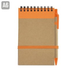 PERSONALIZA BLOC DE NOTAS CON BOLIGRAFO RECICLADO