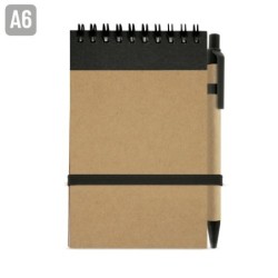 PERSONALIZA BLOC DE NOTAS CON BOLIGRAFO RECICLADO