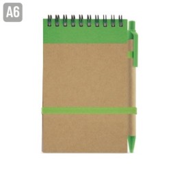 PERSONALIZA BLOC DE NOTAS CON BOLIGRAFO RECICLADO