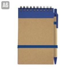 PERSONALIZA BLOC DE NOTAS CON BOLIGRAFO RECICLADO
