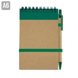 PERSONALIZA BLOC DE NOTAS CON BOLIGRAFO RECICLADO