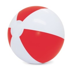 BALON DE PLAYA BLANCO/ROJO "BALEAR"