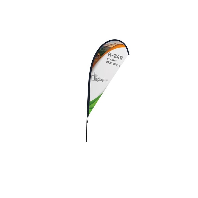 SOPORTE BANDERA FORMA GOTA 2 M SOPORTE BANDERA FORMA GOTA 2 M