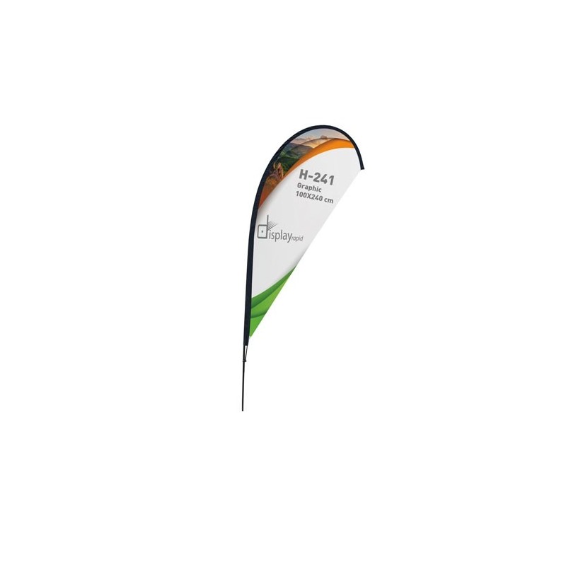 SOPORTE BANDERA FORMA GOTA 3 M SOPORTE BANDERA FORMA GOTA 3 M