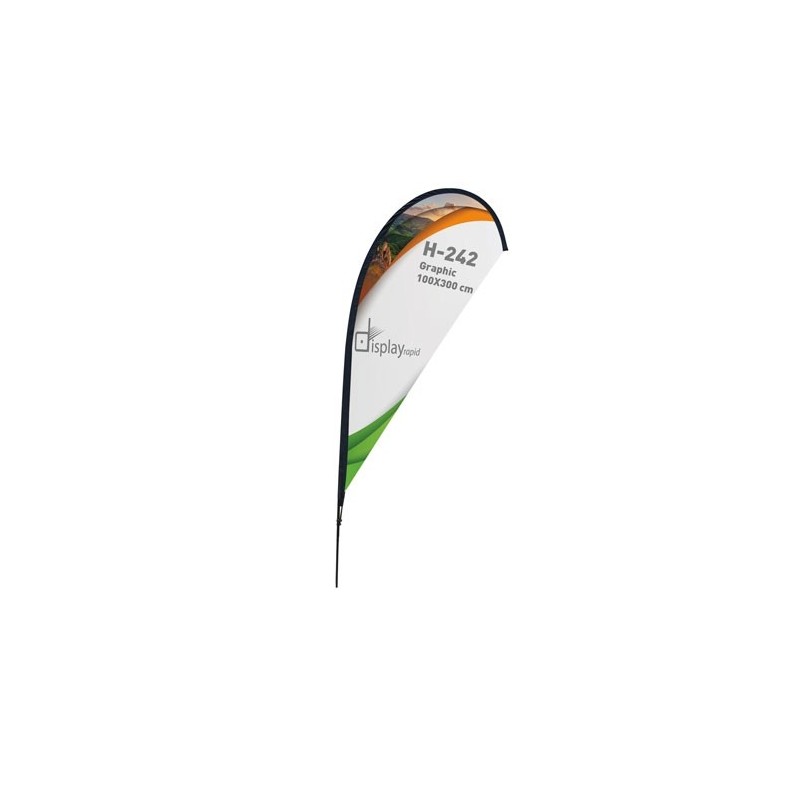 SOPORTE BANDERA FORMA GOTA 4 M SOPORTE BANDERA FORMA GOTA 4 M