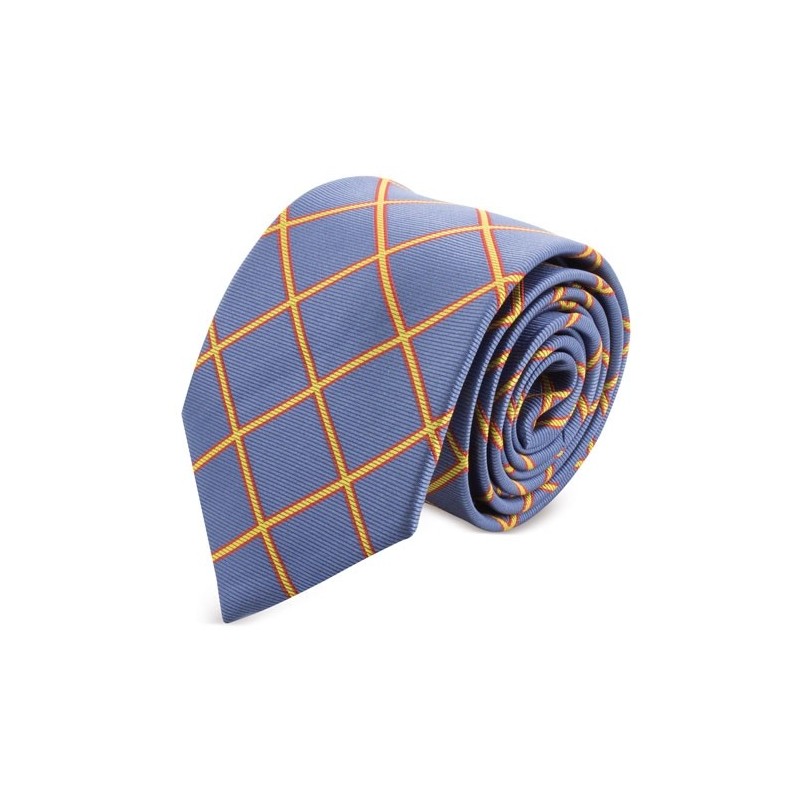 CORBATA ESPAÑA ROMBOS CELESTE CORBATA ESPAÑA ROMBOS CELESTE