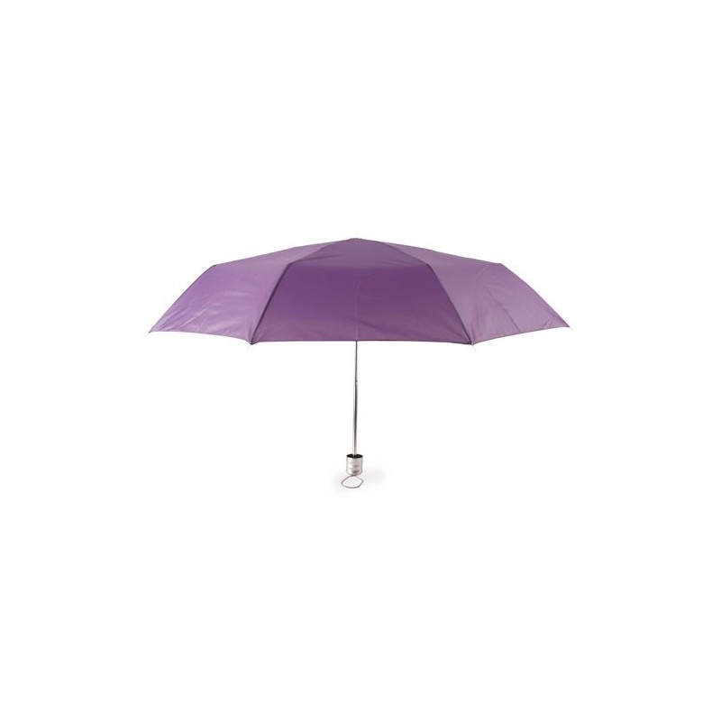 PARAGUAS PLEGABLE CROMO LILA
