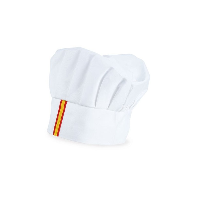GORRO COCINERO BANDERA BLANCO "RONCER" GORRO COCINERO BANDERA BLANCO "RONCER"