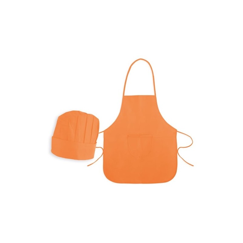 SET DELANTAL Y GORRO INFANT NWNARANJA SET DELANTAL Y GORRO INFANT NWNARANJA