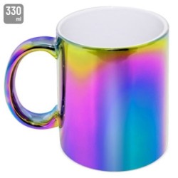 MUG CERAMICA METALIZADA MULTICOLOR "SYBAL"