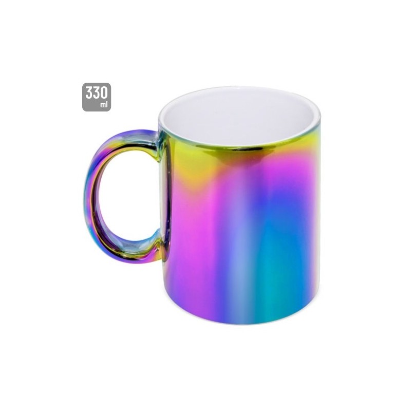 MUG CERAMICA METALIZADA MULTICOLOR "SYBAL"