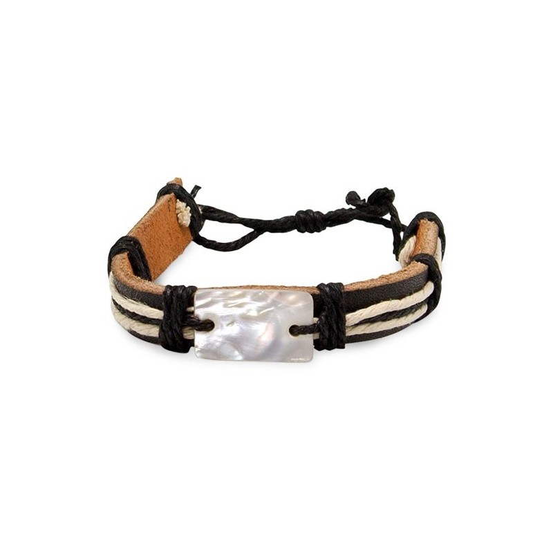 PULSERA PIEL/NACAR "MAGALUF" PULSERA PIEL/NACAR "MAGALUF"