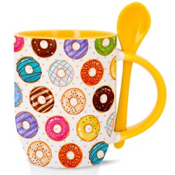 TAZA DE COLOR CON CUCHARILLA